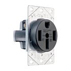 Legrand legrand-3894 50A 125V/250V Black Flush Mount Electrical Outlet Receptacle