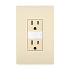 Legrand NTL885TRLACC6 15A 120V/125V Light Almond Tamper-Resistant Outlet Receptacle