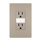 Legrand NTL885TRNICC6 15A 120V/125V Nickel Tamper-Resistant Outlet With Night Light