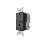 Legrand R26USBAC6BK 15A 5.0V Black Usb Outlet Receptacle