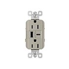 Legrand R26USBAC6NICCV4 15A 5.0V Nickel Usb Outlet Receptacle
