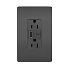 Legrand R26USBACBK 15A 5.0V Black Usb Outlet Receptacle