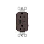 Legrand R26USBACDBCCV4 15A 5.0V Dark Bronze Usb Outlet Receptacle