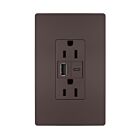 Legrand R26USBACDBCCV4 15A 5.0V Dark Bronze Usb Outlet Receptacle