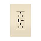 Legrand R26USBACLA 15A 5.0V Light Almond Usb Outlet Receptacle