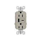 Legrand R26USBACNICCV4 15A 5.0V Nickel Usb Outlet Receptacle