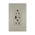 Legrand R26USBACNICCV4 15A 5.0V Nickel Usb Outlet Receptacle