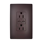 Legrand R26USBPD65DBCC6 15A 5.0V/9.0V/15.0V Dark Bronze Usb Outlet Receptacle