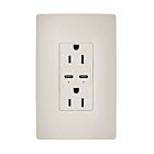 Legrand R26USBPD65LA 15A 5.0V/9.0V/15.0V Light Almond Usb Outlet Receptacle