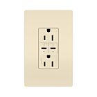 Legrand R26USBPDLA 15A 5.0V/9.0V/15.0V Light Almond Usb Outlet Receptacle