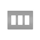 Legrand RWP263GRY 3-Gang Screwless Wall Plate