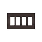 Legrand RWP264 4-Gang Screwless Wall Plate
