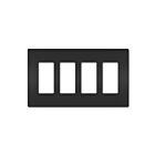 Legrand RWP264BK 4-Gang Screwless Wall Plate