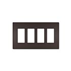 Legrand RWP264DB 4-Gang Screwless Wall Plate