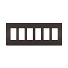 Legrand RWP266 6-Gang Screwless Wall Plate