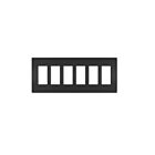 Legrand RWP266BK 6-Gang Screwless Wall Plate
