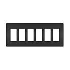 Legrand RWP266BK 6-Gang Screwless Wall Plate
