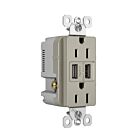 Legrand TM826USBNICC6 15A 5.0V Nickel Usb Outlet Receptacle