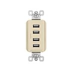 Legrand TM8USB4LACC6 15A Light Almond Type A Usb Charger