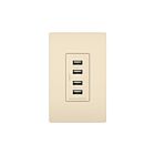 Legrand TM8USB4LACC6 15A Light Almond Type A Usb Charger