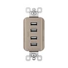 Legrand TM8USB4NICC6 15A Nickel Type A Usb Charger