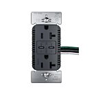 Legrand TR20USBPD65G 20A 125V Graphite Commercial Usb Outlet Receptacle