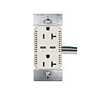 Legrand TR20USBPD65LA 20A 125V Light Almond Commercial Usb Outlet Receptacle