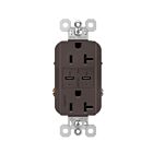 Legrand TR20USBPD 20A 125V Brown Usb Outlet Receptacle