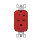 Legrand TR20USBPDRED 20A 125V Red Usb Outlet Receptacle