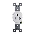 Legrand TR53201W 20A 125V White Residential Single Outlet