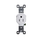 Legrand TR53201W 20A 125V White Residential Single Outlet