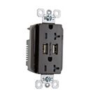 Legrand TR5362USBBK 20A 125V Black Usb Outlet Receptacle