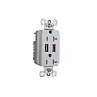 Legrand TR5362USBW 20A 125V White Usb Outlet Receptacle