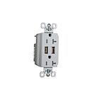 Legrand TR5362USBW 20A 125V White Usb Outlet Receptacle