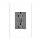 Legrand WNAR153M1 15A Magnesium Smart Outlet With Netatmo Plus-Size