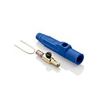 Leviton 15D23-UB Pb Bu Male Detachable Plug Taper Nose Crimped 