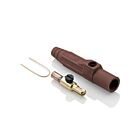 Leviton 15D23-UH Pb Brown Male Detachable Plug Taper Nose Crimped