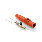 Leviton 15D23-UO Pb Orange Male Detachable Plug Taper Nose Crimped