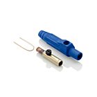 Leviton 15D24-UB Pb Blue Female Detachable Plug Taper Nose Crimped
