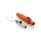 Leviton 15D24-UO Pb Orange Female Detachable Plug Taper Nose Crimped