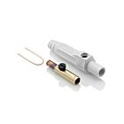 Leviton 15D24-UW Pb White Female Detachable Plug Taper Nose Crimped