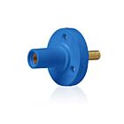 Leviton 15R22-1UB Pb Blue Female Panel Receptacle Taper Nose 3/4" Threaded Stud