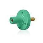 Leviton 15R22-1UG Pb Green Female Panel Receptacle Taper Nose 3/4" Threaded Stud