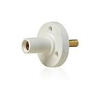 Leviton 15R22-1UW Pb White Female Panel Receptacle Taper Nose 3/4" Threaded Stud