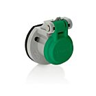 Leviton 15S31-UG 15 Series Pan Receptacle 3R Lid Green