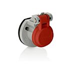 Leviton 15S31-UR 15 Series Pan Receptacle 3R Lid Red