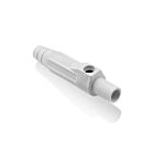 Leviton 15SDF-1UW Pb White Female Sleeve W/Assembly Screws Detachable Plug Taper Nose