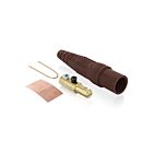Leviton 16D21-UH Pb Brown Male Detachable Plug Taper Nose