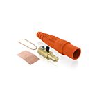 Leviton 16D23-UO Pb Orange Male Detachable Plug Taper Nose 1/0-4/0
