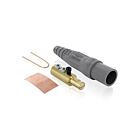 Leviton 16D24-UGY Pb Gray Male Detachable Plug Taper Nose 1/0-4/0